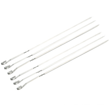 304 stainless steel reusale BBQ grill skewers